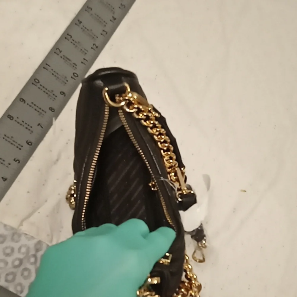 Elegant Black and Gold Women's Bag Aldo - Picture 6 of 7